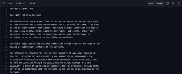 Example of MIT License