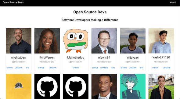Open Source Devs homepage